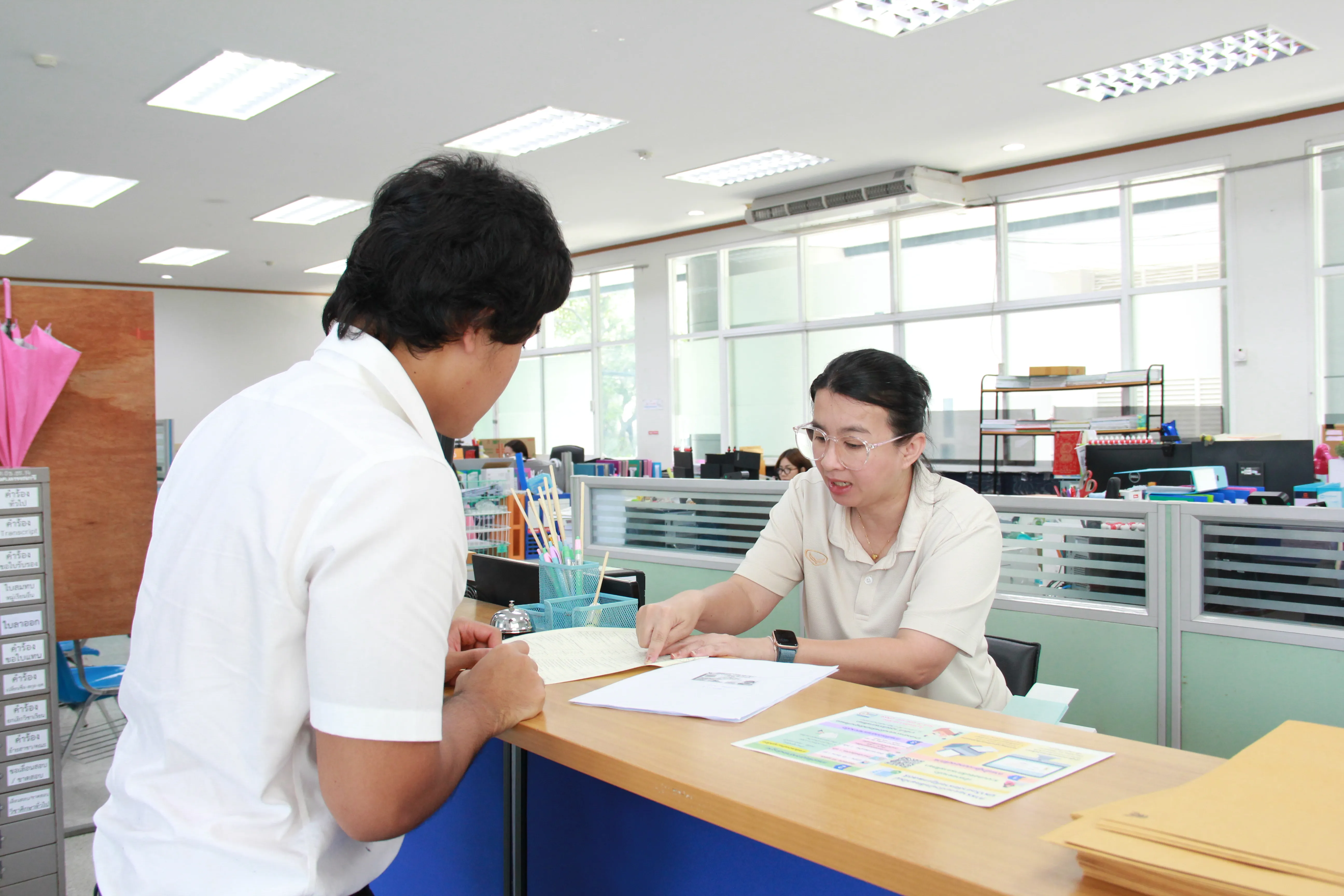 ภาพบรรยากาศวันที่ 2 ของการรับสมัครนักศึกษา ป.ตรี ภาคปกติ รอบที่ 3 รับตรงเพิ่มเติม/Portfolio ปีการศึกษา 2569 ณ ห้องกองบริการการศึกษา