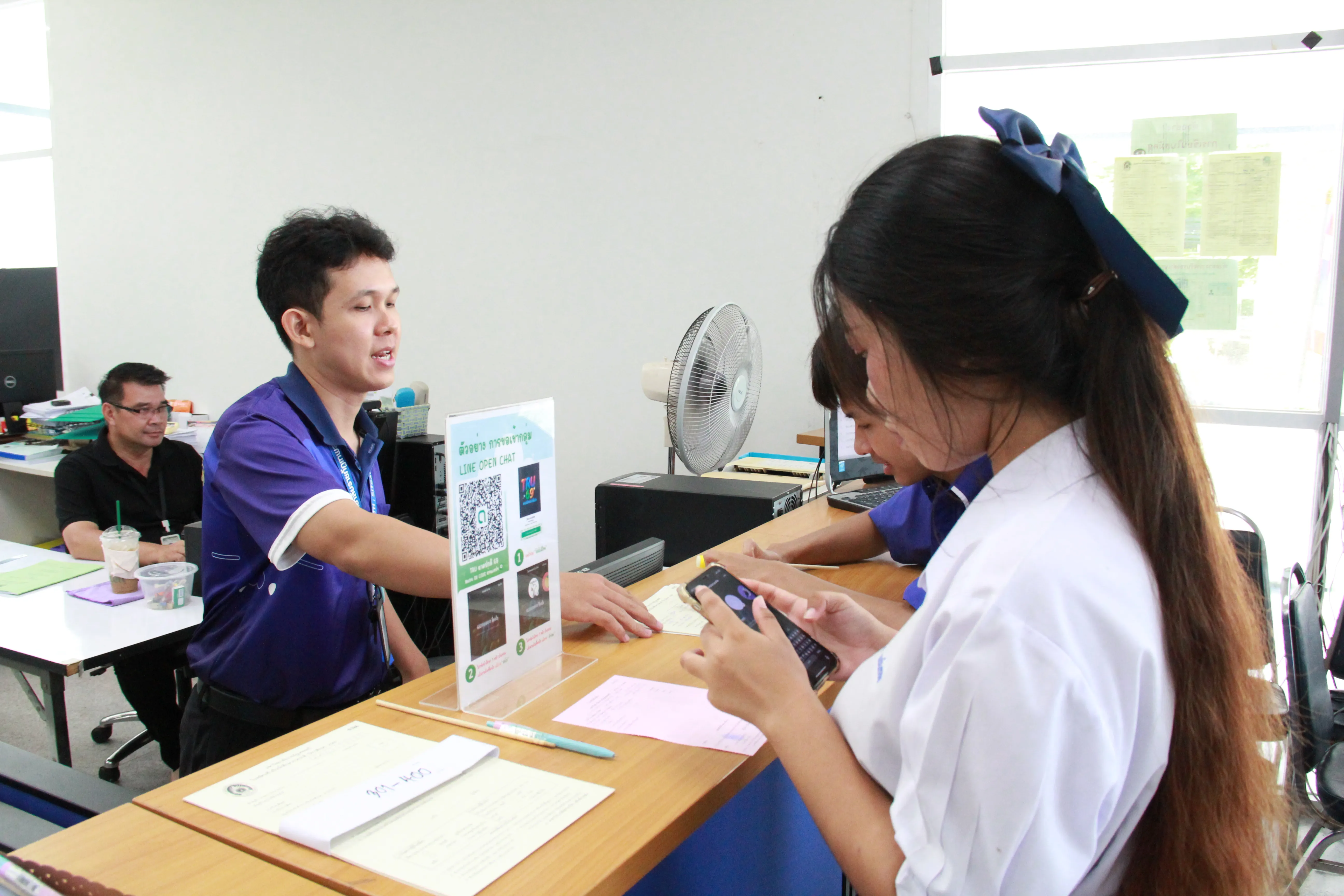 ภาพบรรยากาศประจำวันที่ 22 พฤษภาคม 2569 การรับสมัครนักศึกษา ป.ตรี ภาคปกติ รอบที่ 3 รับตรงเพิ่มเติม/Portfolio ปีการศึกษา 2569 ณ ห้องกองบริการการศึกษา